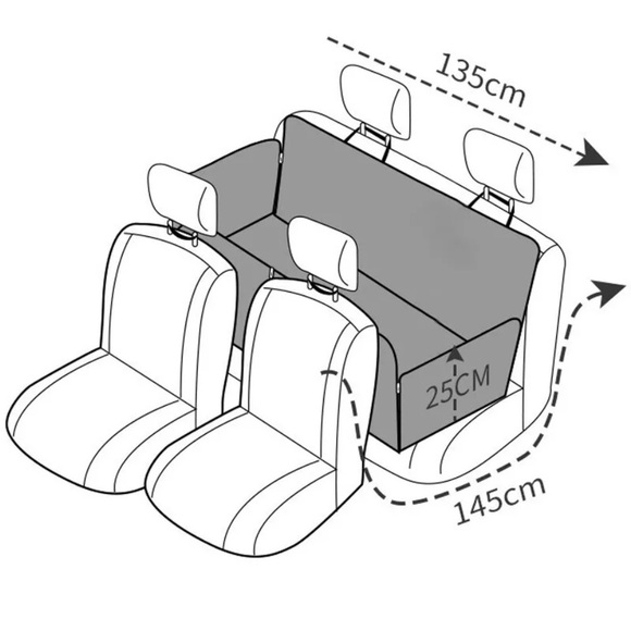⬇️TEMPORARY PRICE DROP⬇️ Gray Dog Car Seat Cover - Unknown Brand - Picture 4 of 8